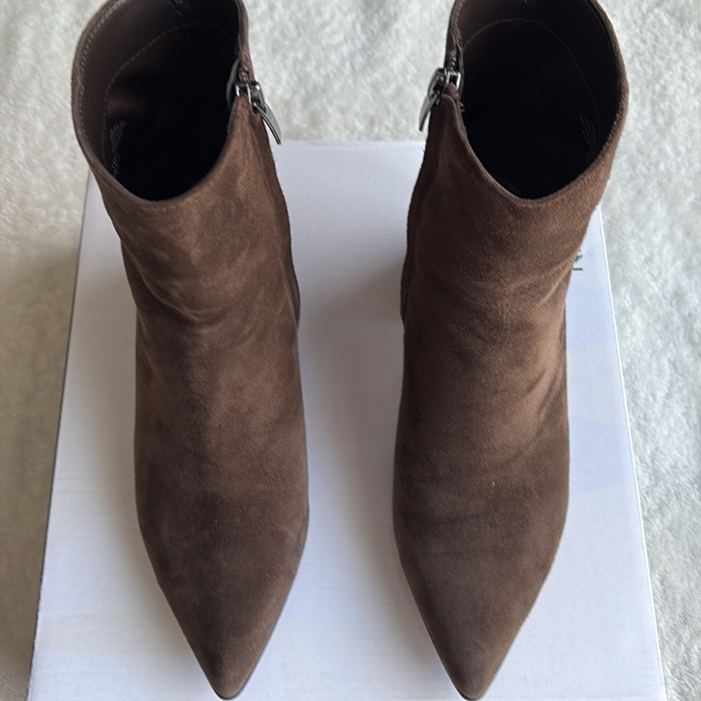 Nine West Brown Suede Ankle Boots - Picture 4 of 7